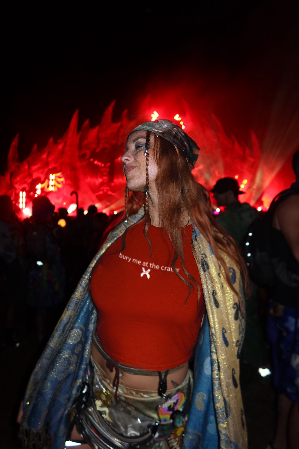 bury me at the crater - excision lost lands babydoll tee